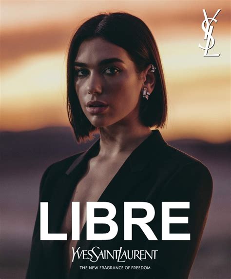 libre ysl model dua lipa|dua lipa ysl commercial.